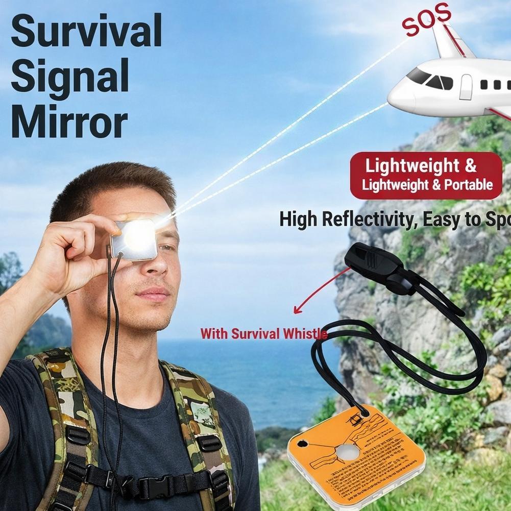 Signal Mirror Rescue - Lusterko sygnalizacyjne do ratowania życia, akrylowy