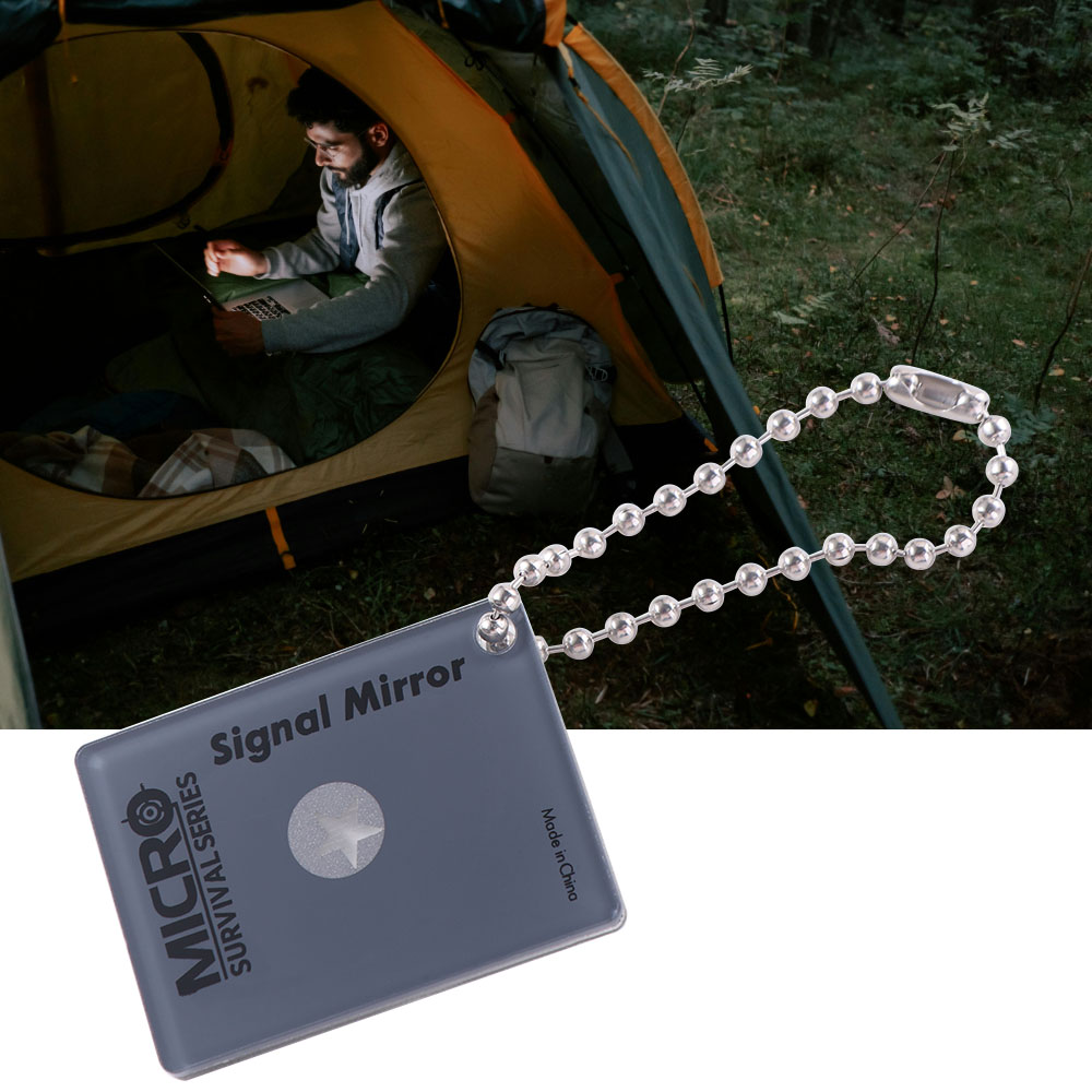 Signal Mirror Rescue - Przenośne odblaskowe lustro sygnalizacyjne do użytku