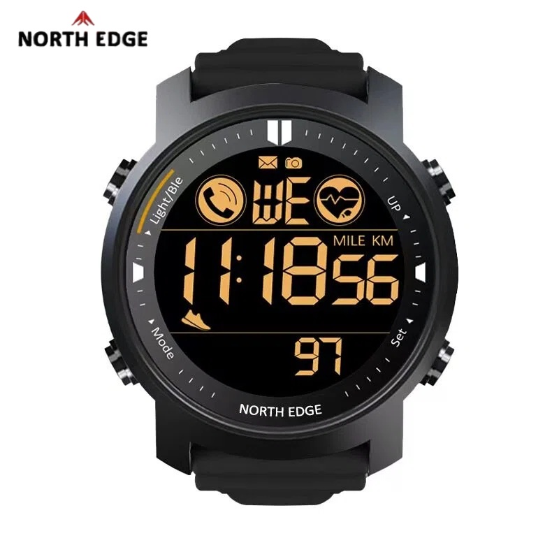 Outdoor Adventure Gear - Męski zegarek cyfrowy NORTH EDGE, wojskowy,