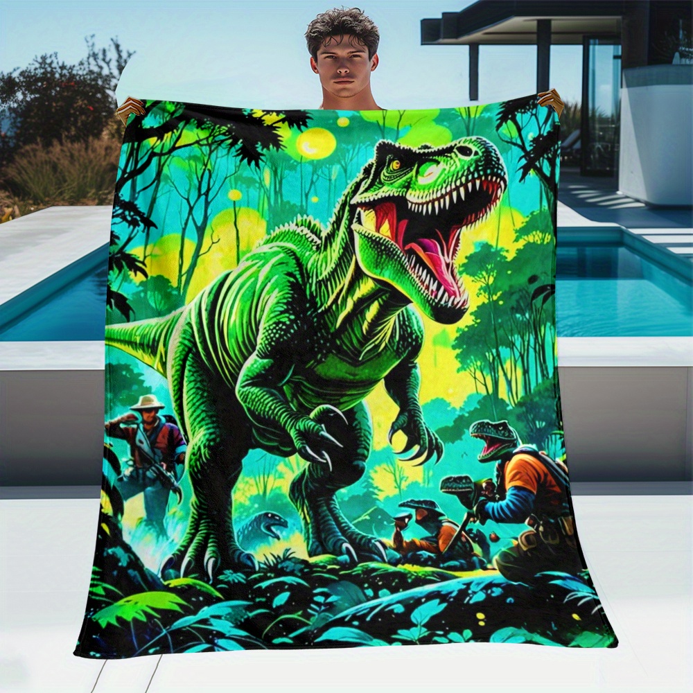 Koc polarowy z dinozaurem T-Re – Outdoor Adventure Kids recenzja i cena