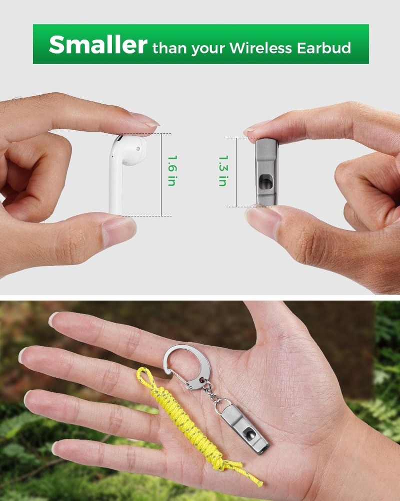 Mini tytanowa gwizdka ratunkow – Emergency Whistle Pea recenzja i cena